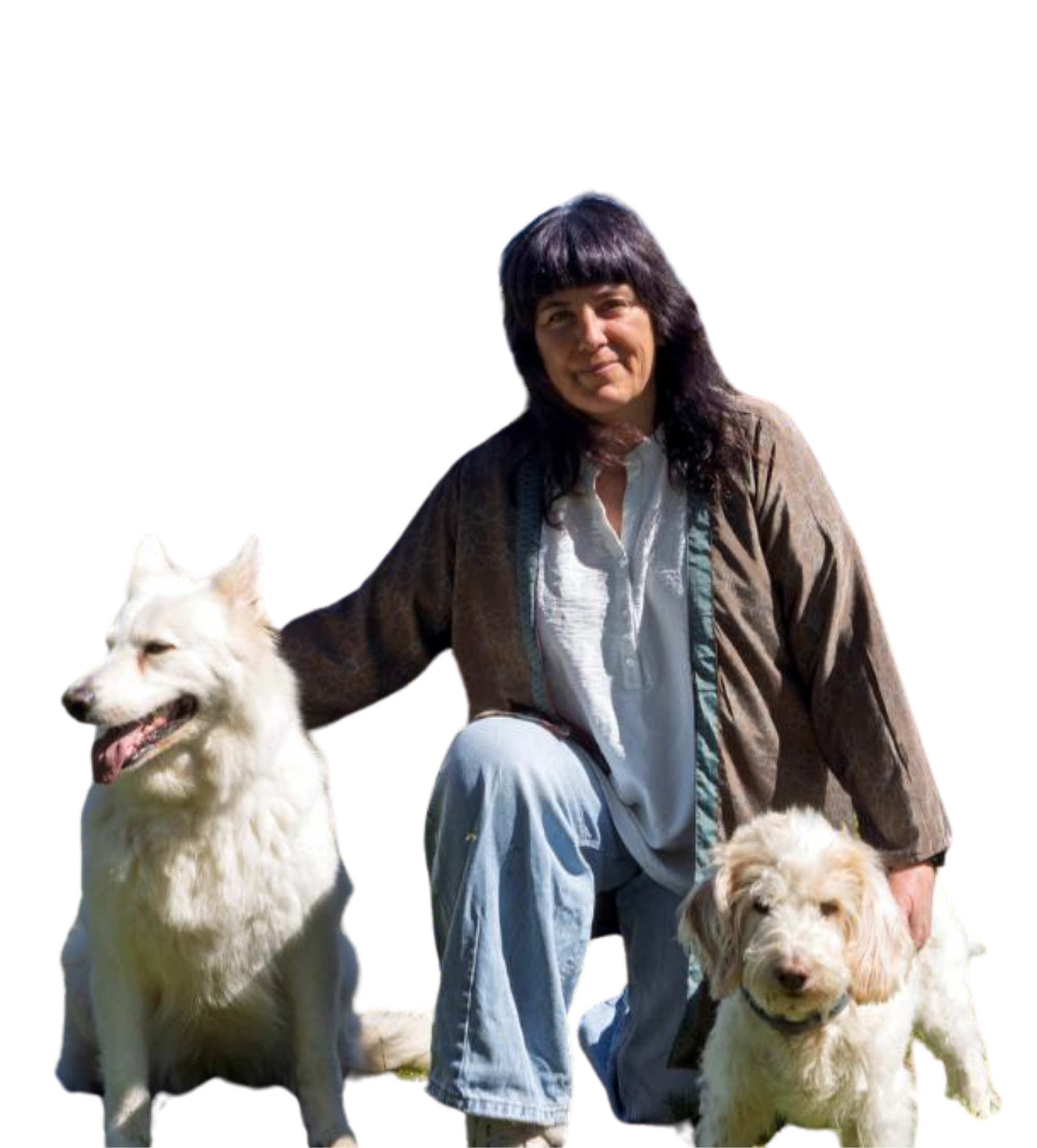 Imagen de Laura Salvador con sus perras